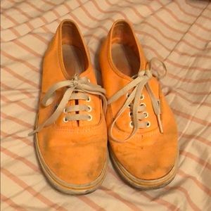 Women’s orange Vans